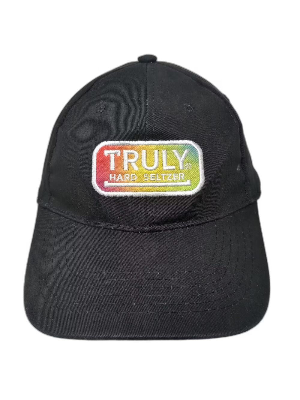 Truly Hard Seltzer Black Baseball Cap One Size Adjustable Patch Strapback Hat